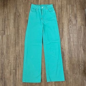 H&M Green Twill Pants